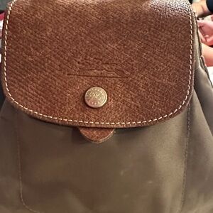 Brown and Tan Backpack